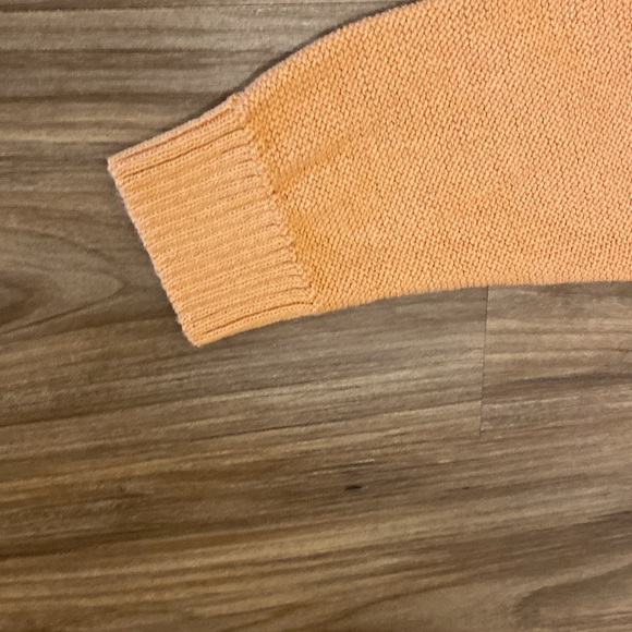 ZARA peach /orange long sleeved knit sweater - Picture 3 of 4